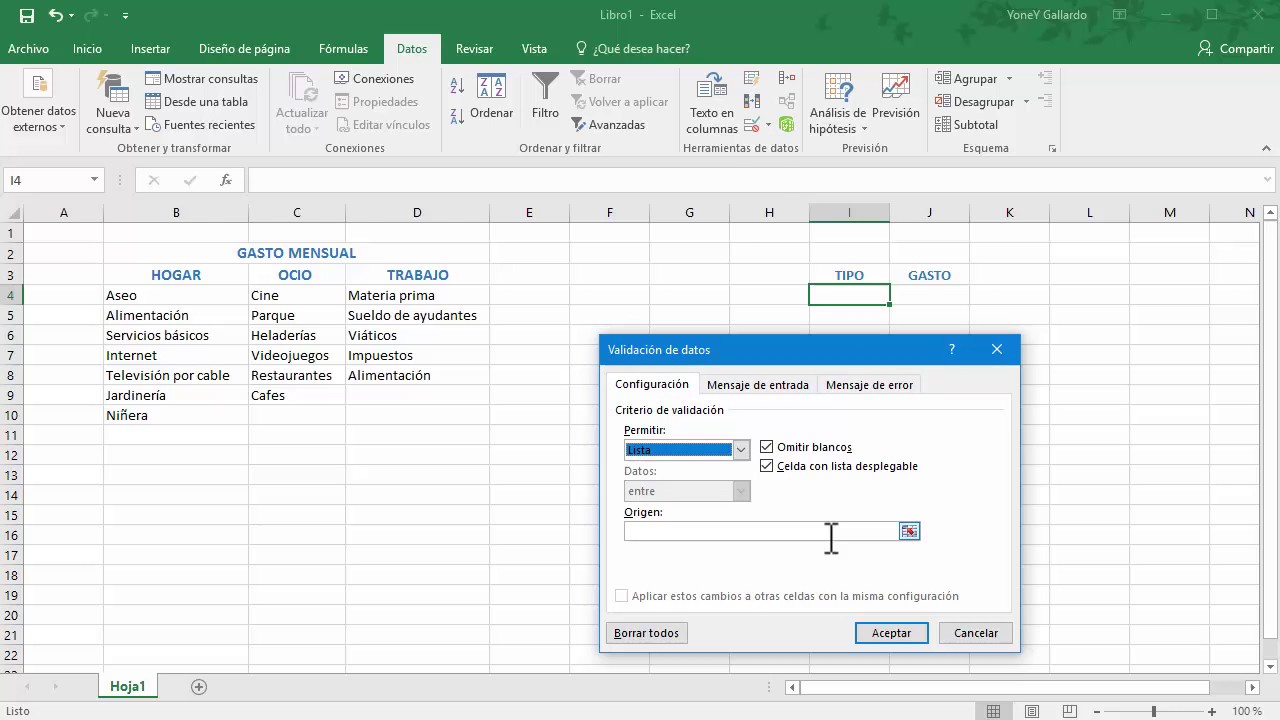 Lista Desplegable Excel Para Mac